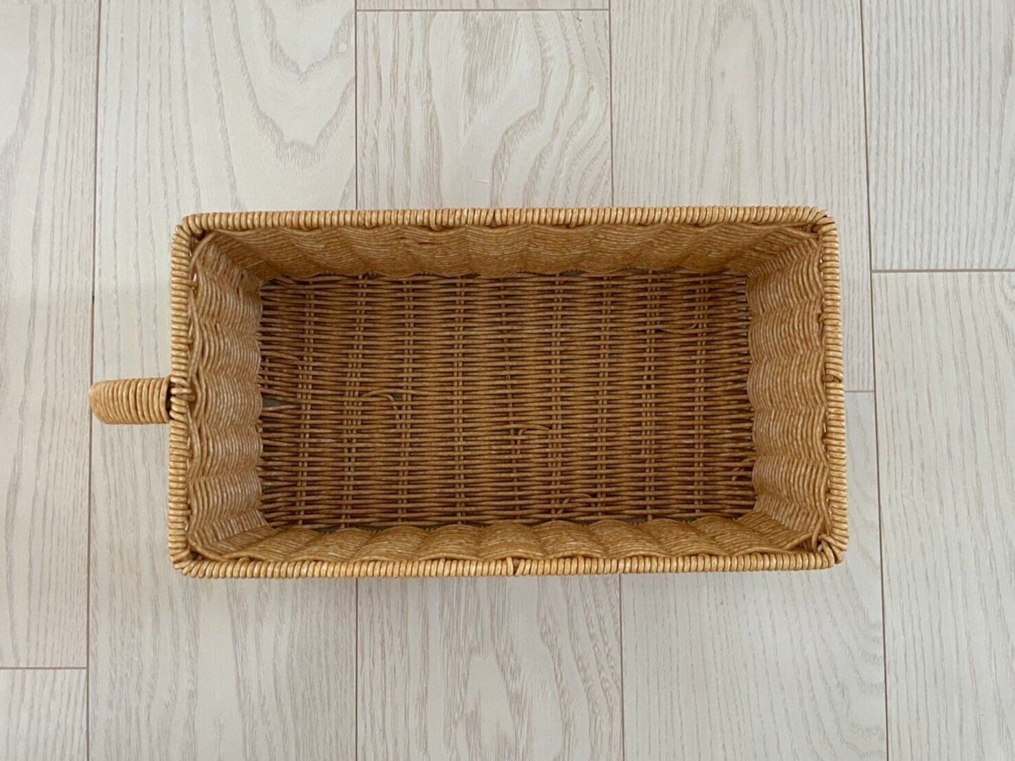 取っ手付きタイプのラタンPP収納はこう使う！