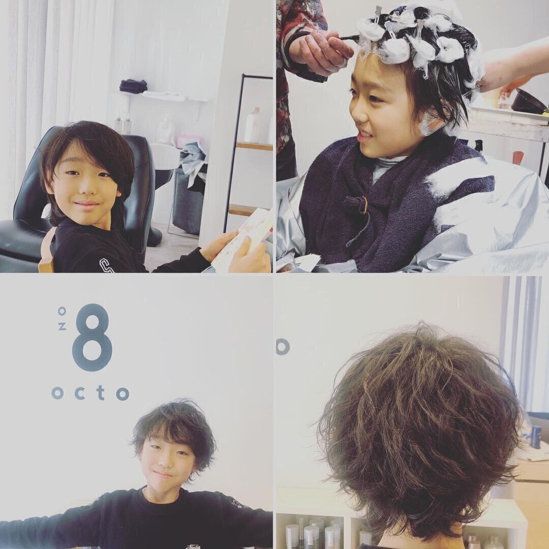 おしゃれ小学生男子の髪型・ヘアカタログ！小学生男子もパーマでおしゃれに！