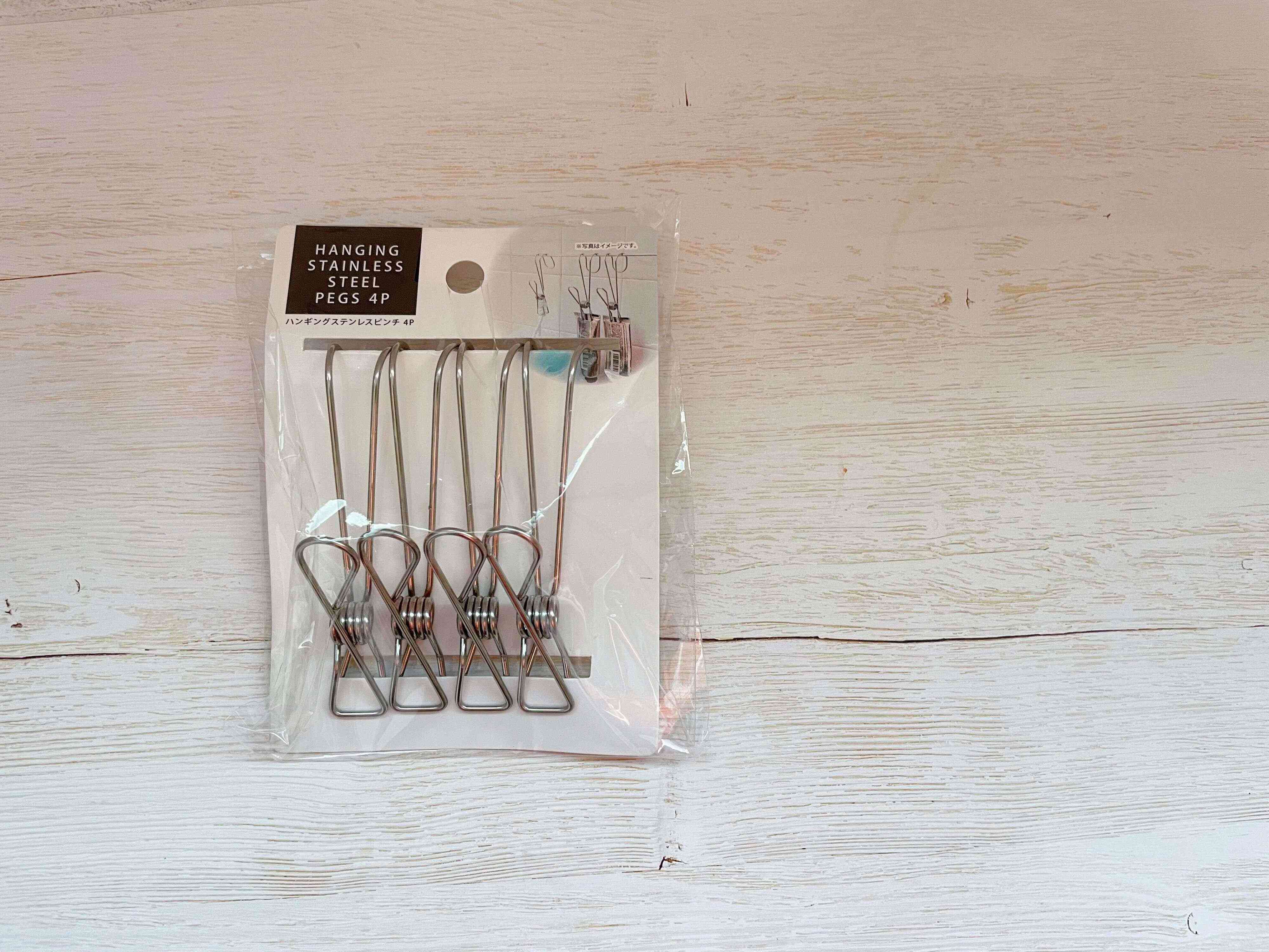 ハンギングステンレスピンチ4P