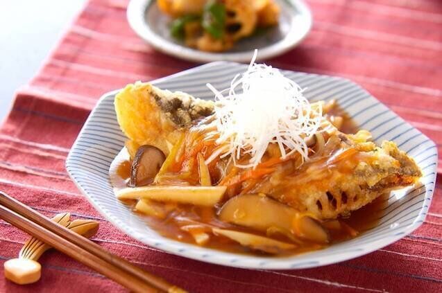  揚げ魚の甘酢あん