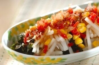 大根とワカメのサラダレシピ