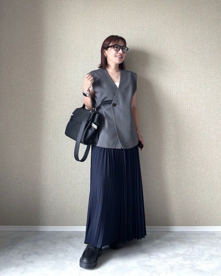 UNIQLO:C（ユニクロシー）　プリーツロングスカート