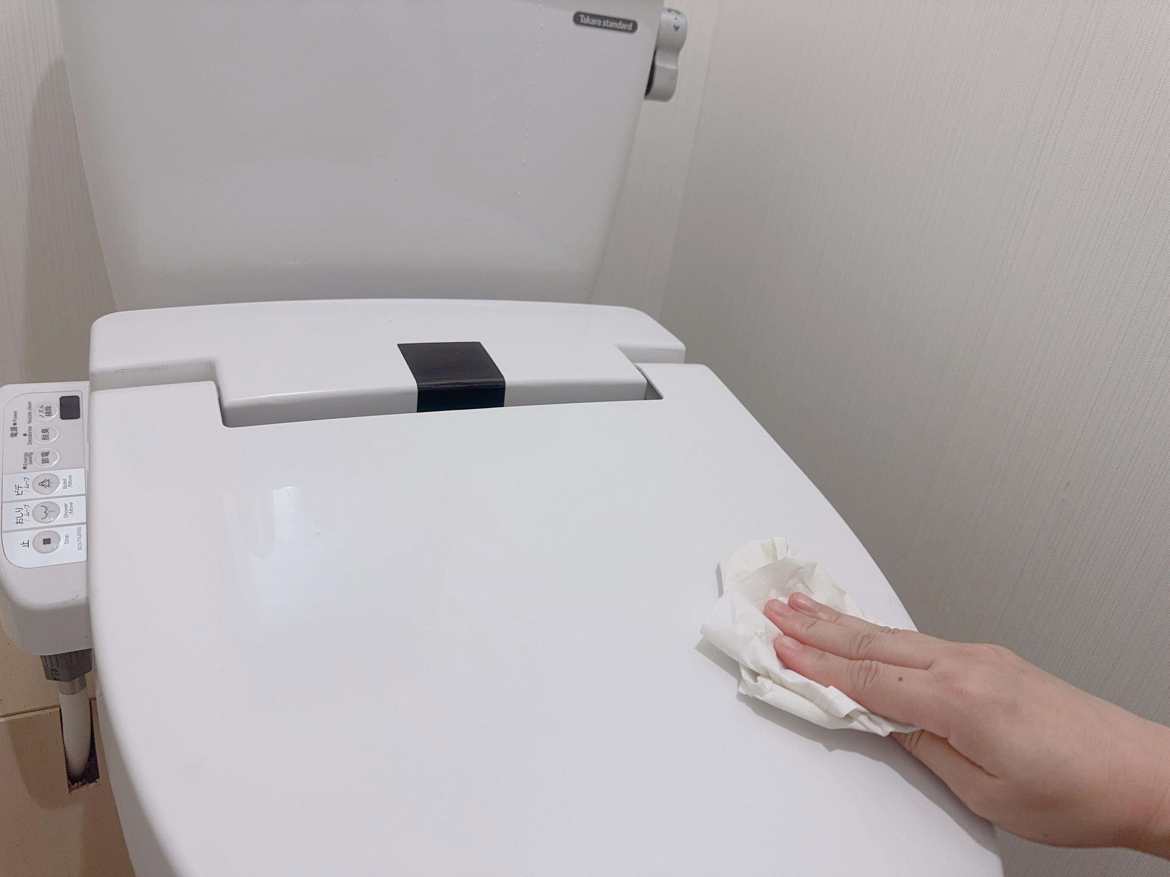 2．トイレに入るたびに1箇所だけ拭く