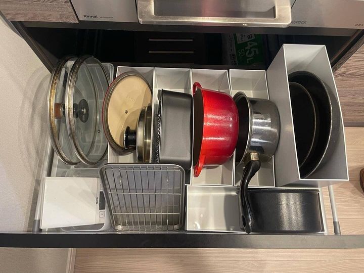 ファイルボックスは鍋類の収納にピッタリ!