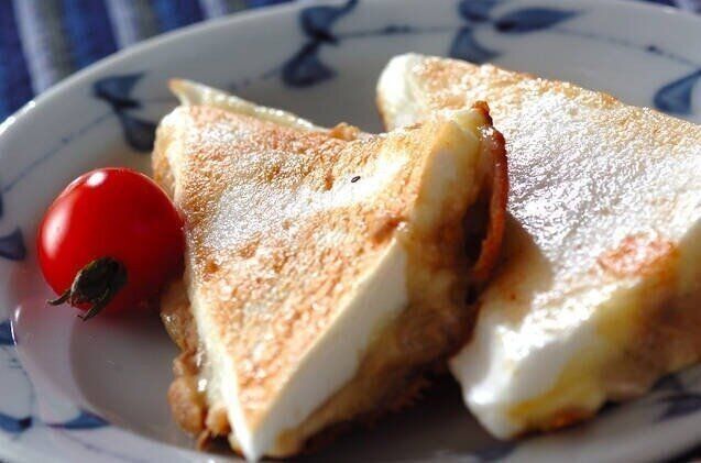 ハンペンのチーズはさみ焼き