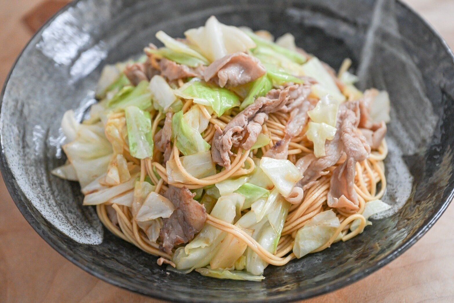 豚肉とキャベツの焼きそば