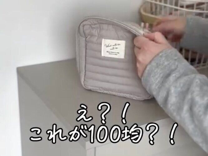 えっ100均？【キャンドゥ】インスタで話題の縦型「ガジェットポーチ」のご紹介
