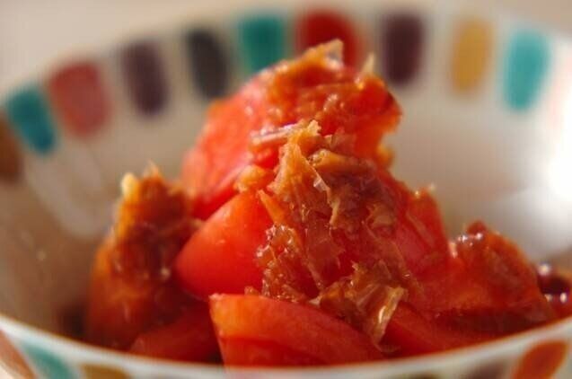 めんつゆ入り和風冷やしトマト