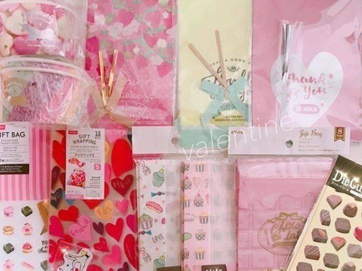 とにかく可愛い 100均で見つけたバレンタインのばらまきラッピング サンキュ とにかく可愛い 100均で見つけたバレンタインのばらまきラッピング サンキュ