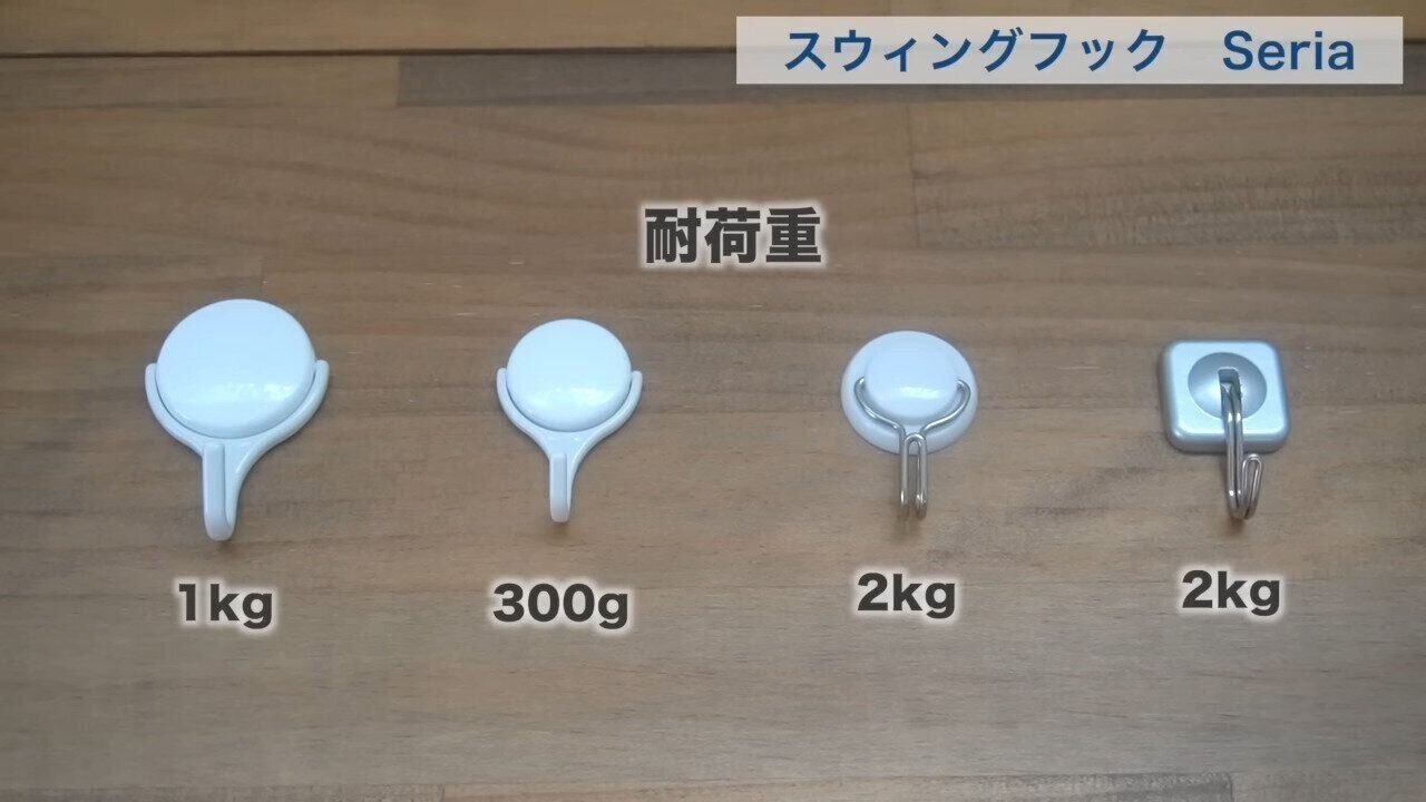 4位．スウィングフック（Seria）