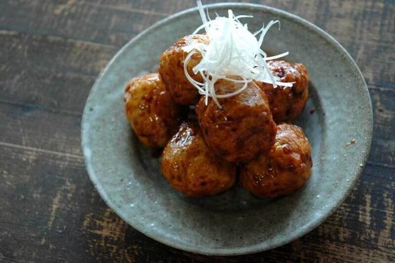 鶏団子の照り焼き