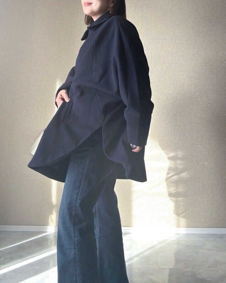 GU コージーメルトンケープコート