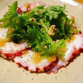 タコのちゃちゃっと玉ネギドレッシングサラダ