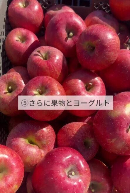 さらに果物にヨーグルト