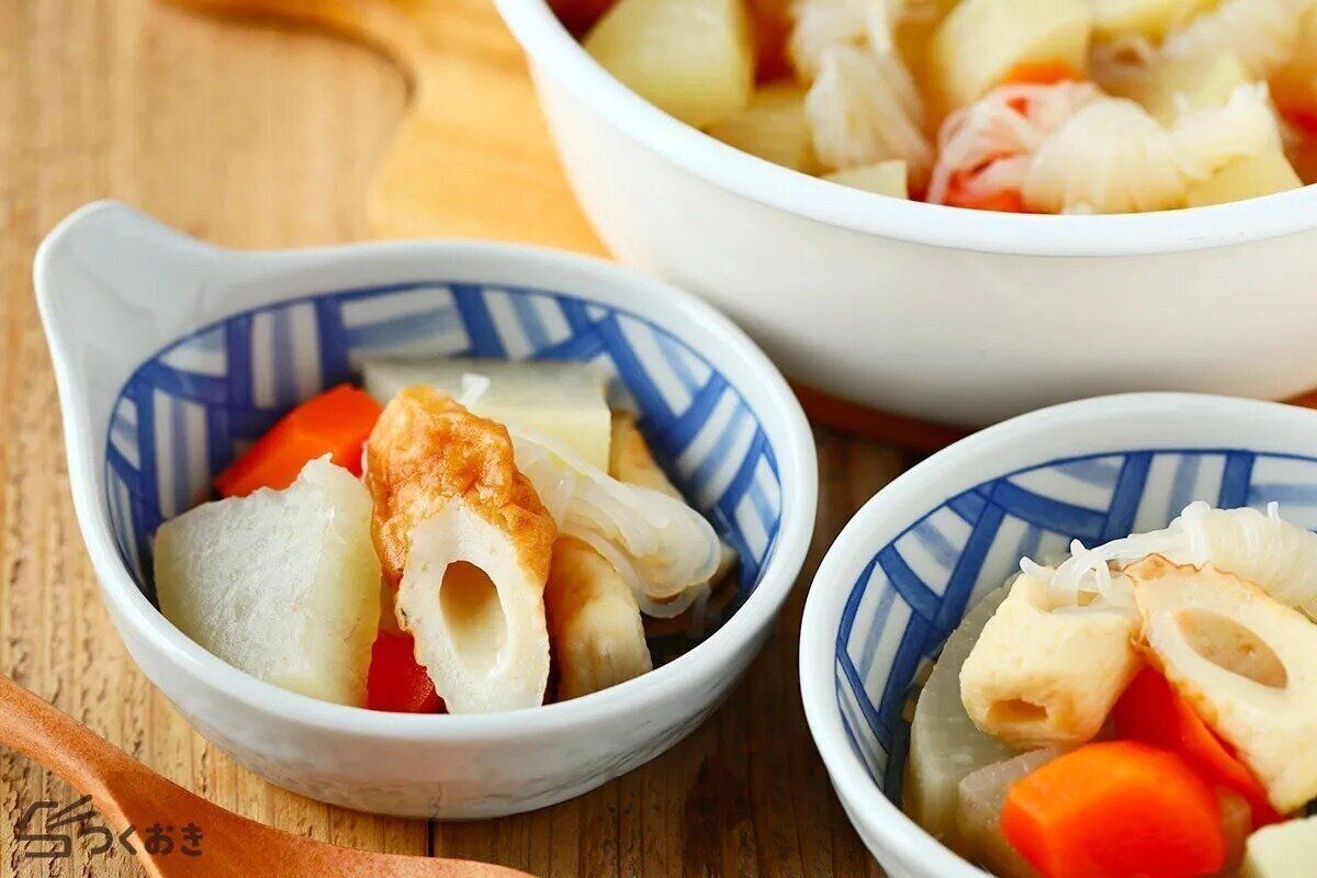 大根としらたきとちくわの煮物