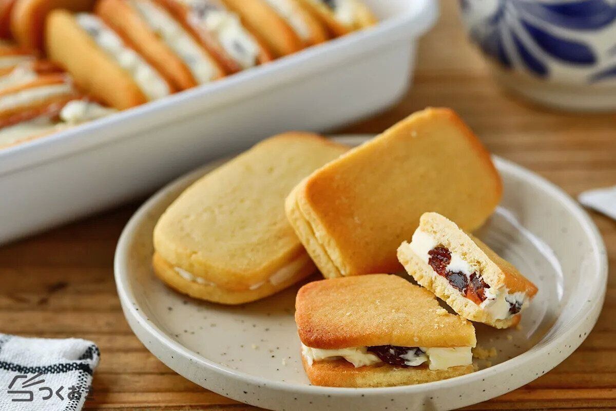 レーズンホワイトチョコバターサンド