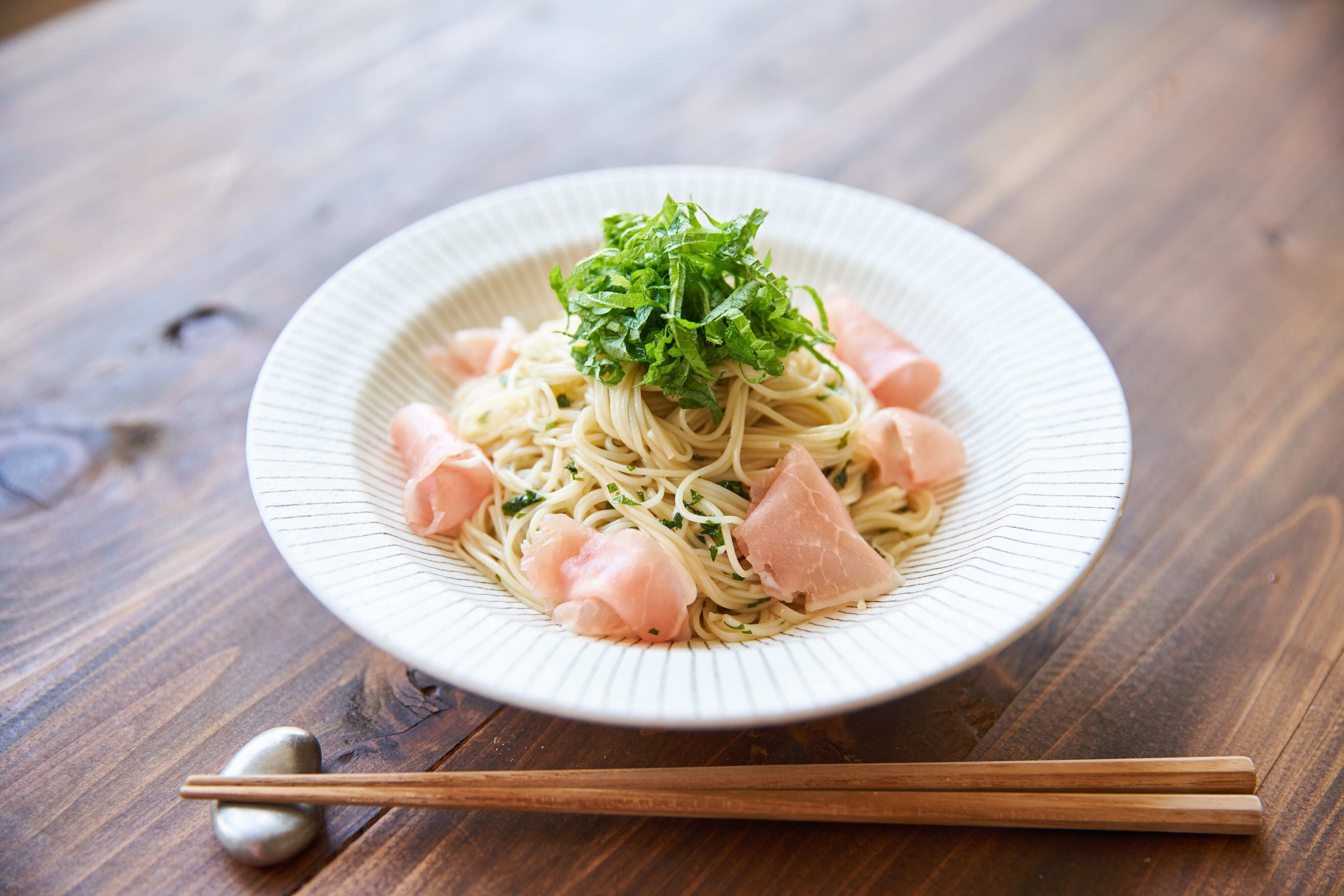 【アレンジそうめん】冷製そうめん しそベーゼ