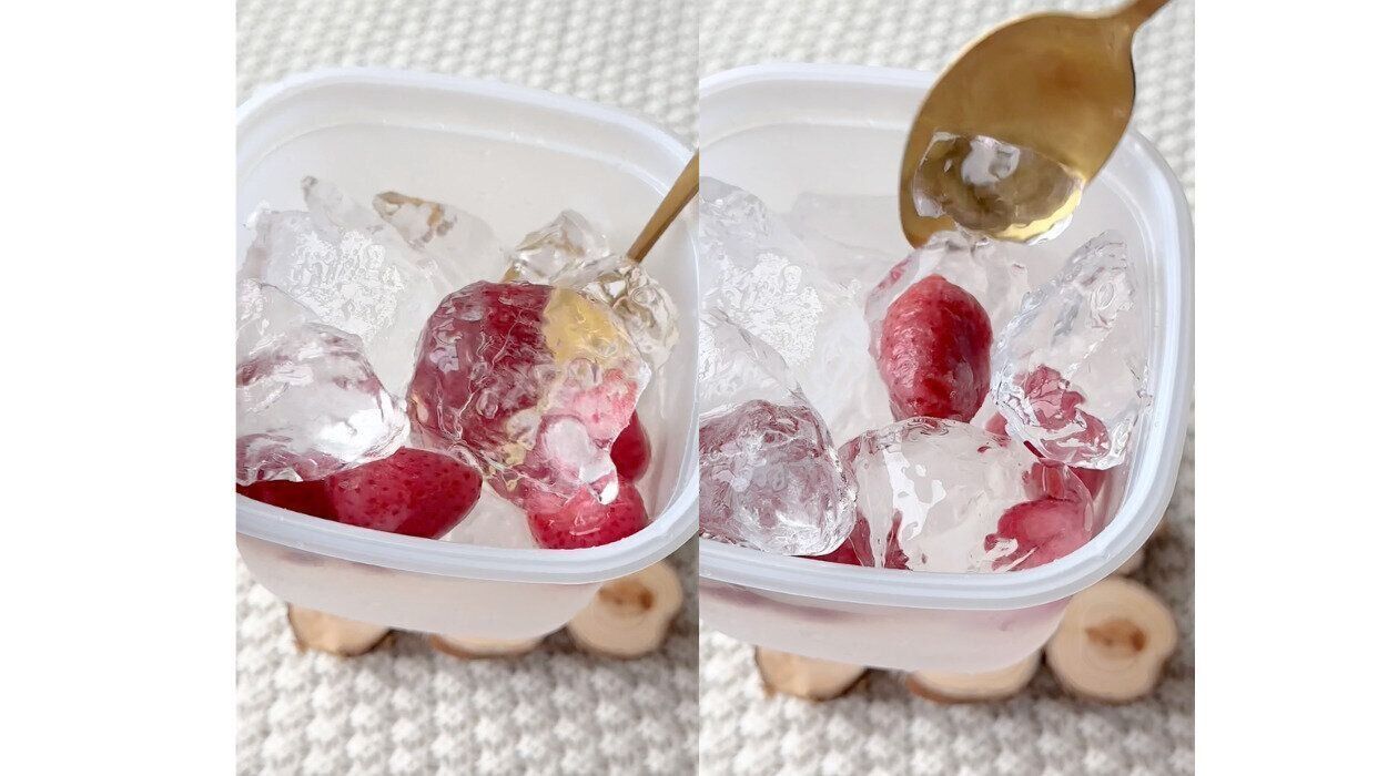 氷タンフルをコンビニの冷凍フルーツで作る