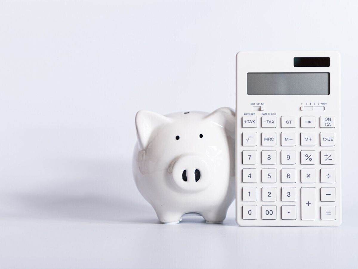 電卓付きピギーバンク