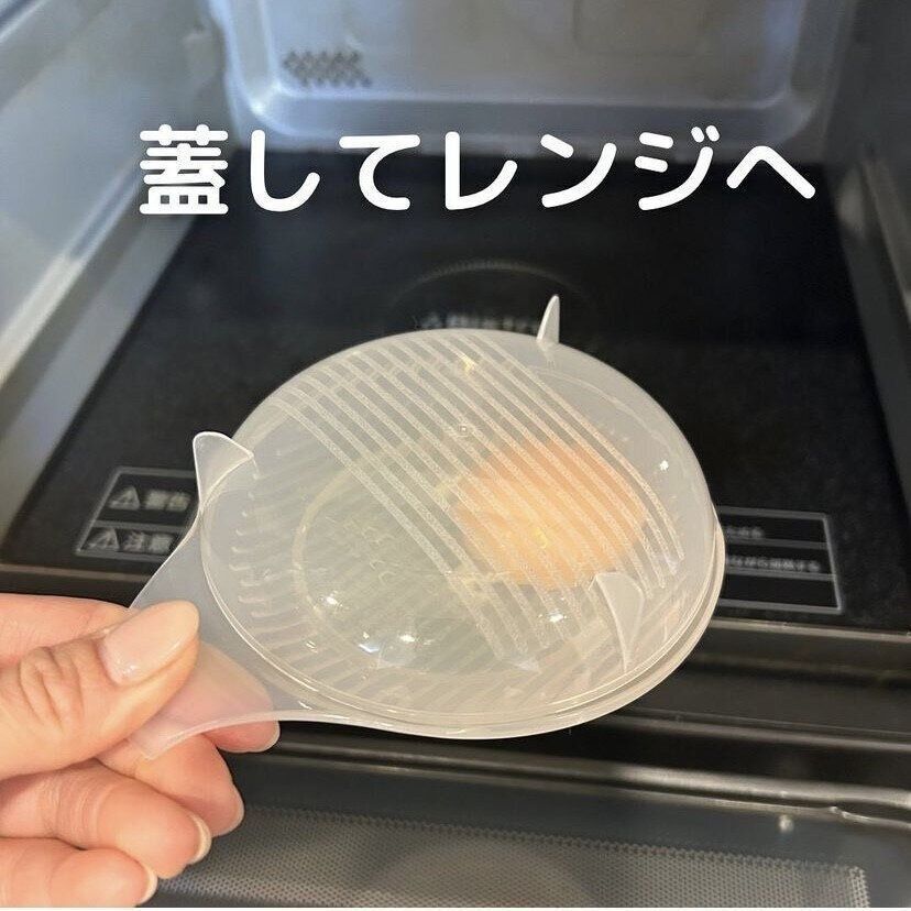 レンジで目玉焼き