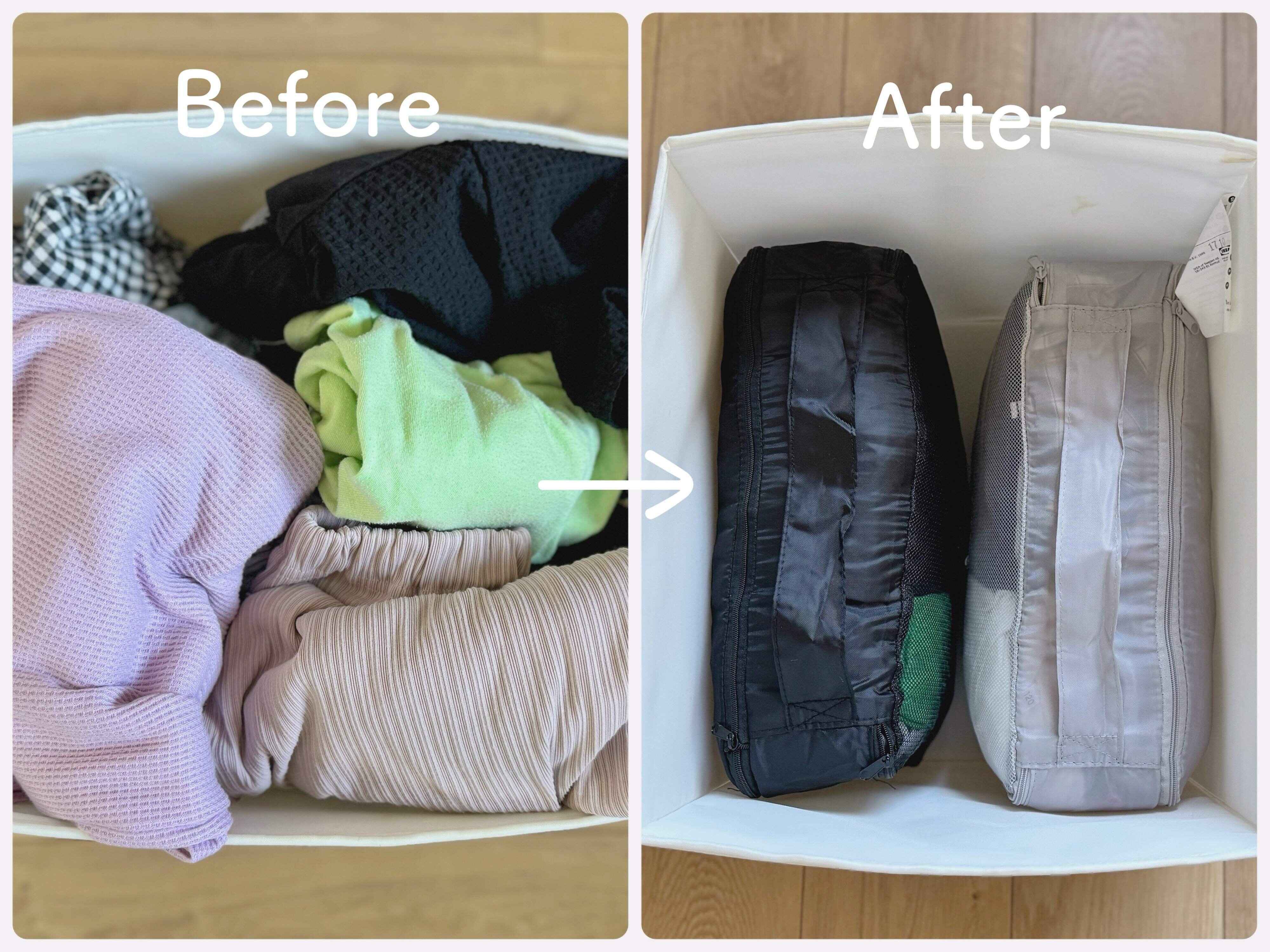 シーズンオフの衣類収納に便利！