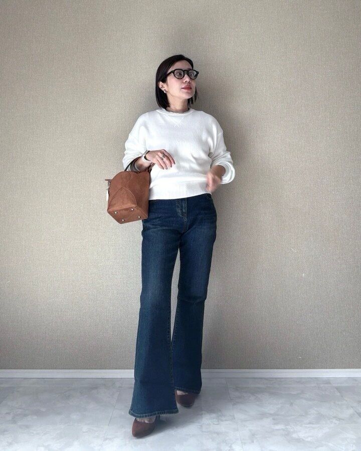 スリムフレアジーンズ　GU