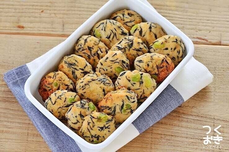 枝豆ひじきの鶏だんご