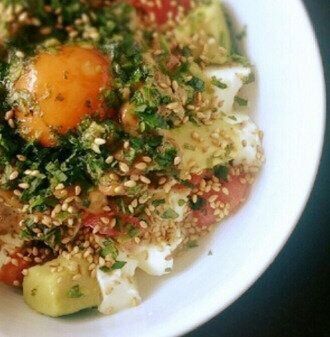 アボカド＆納豆＆トマト お豆腐丼♪