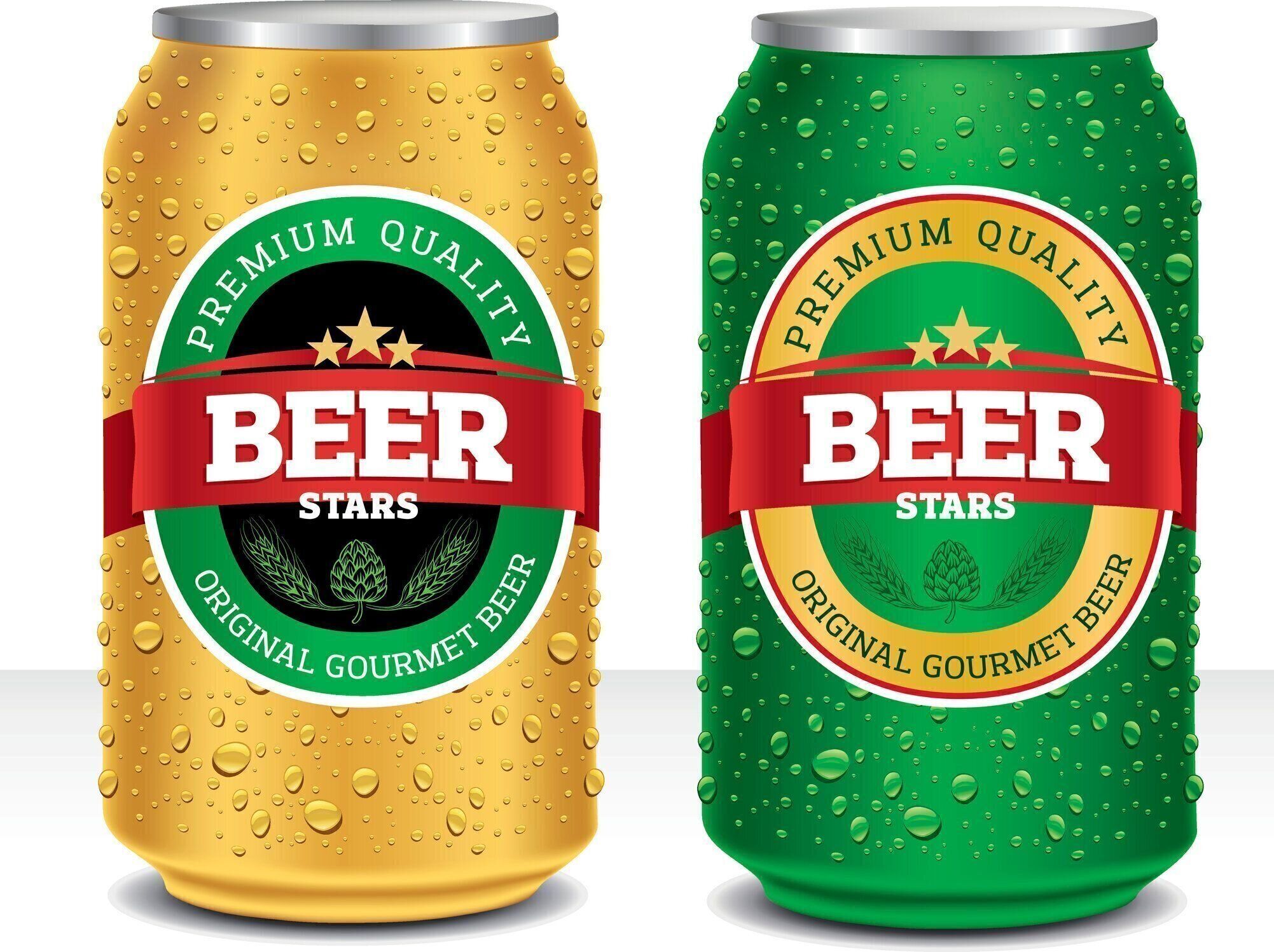 ビールは多くの水滴のテンプレートをデザインできます。