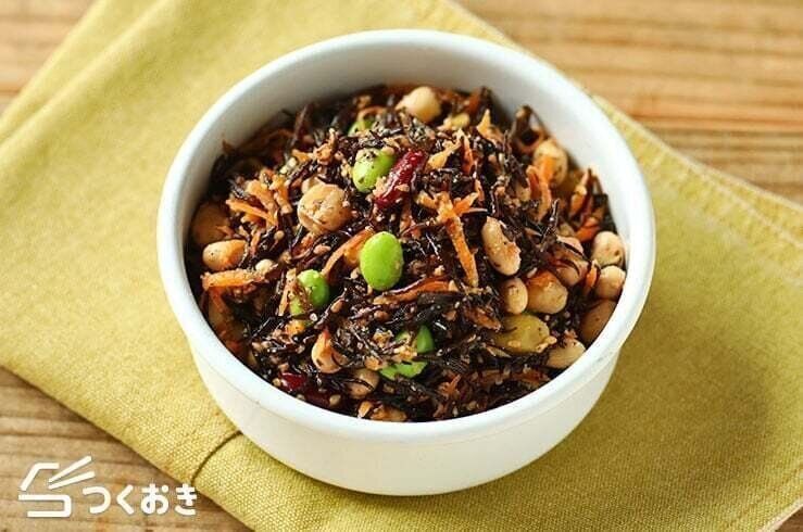 お豆とひじきの健康サラダ