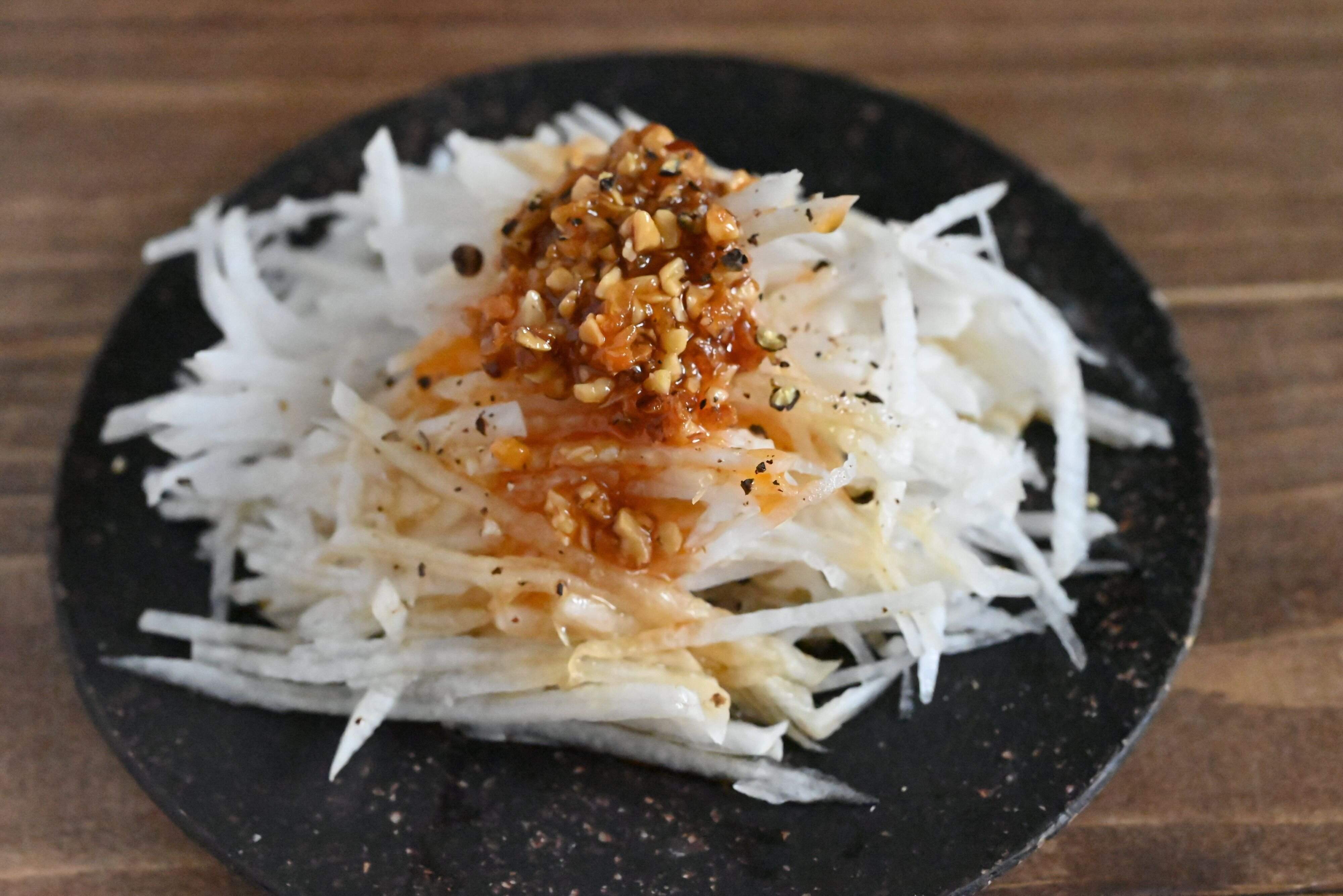 大根のえび油がけ