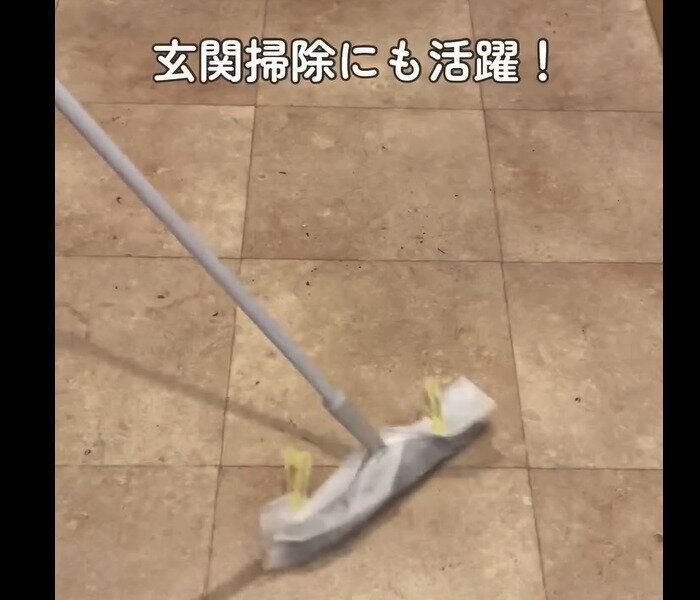 【セリア】インスタでバズった！フロアラバーほうき