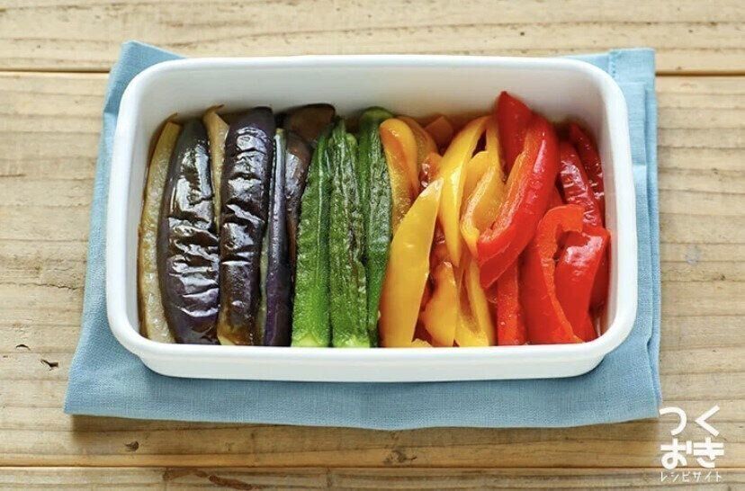 夏野菜の焼きびたし