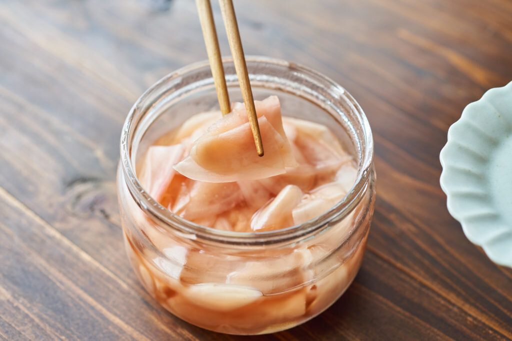 新生姜の甘酢漬け(ガリ)