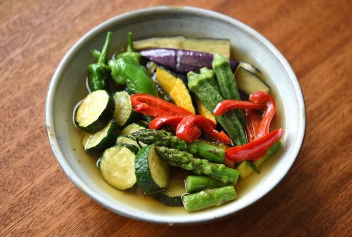 夏野菜の揚げびたし