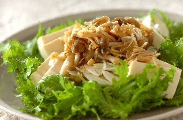 ワサビ菜のヘルシー和風サラダ