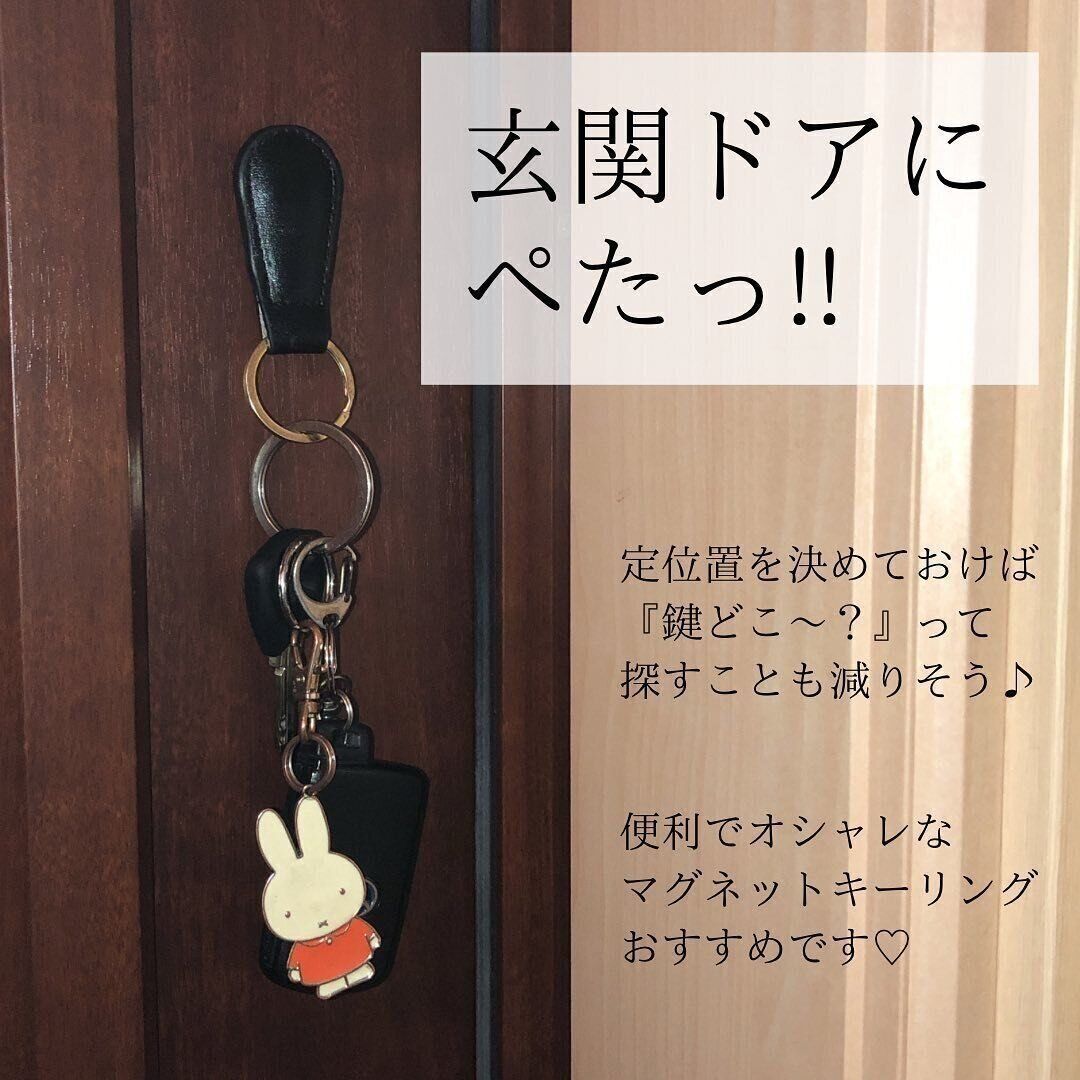 【セリア】ペタっとくっつくマグネットキー