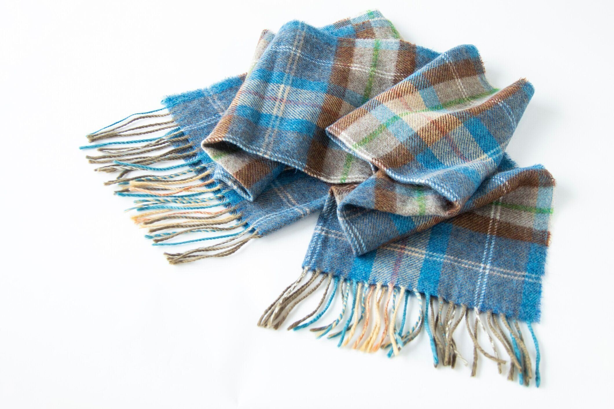 ウールチェック柄のスカーフの背景