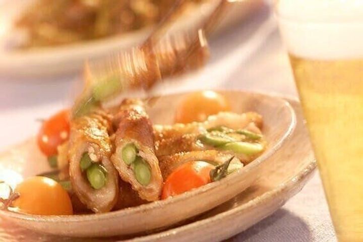 ニンニクの茎と豚肉香ばし焼き