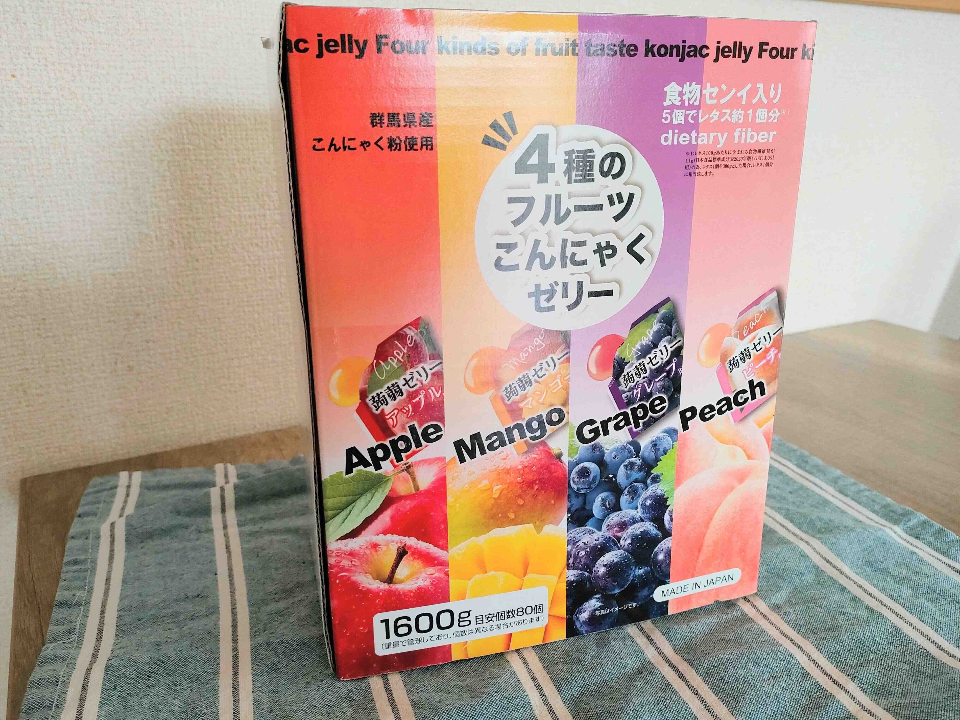 4種のフルーツこんにゃくゼリー