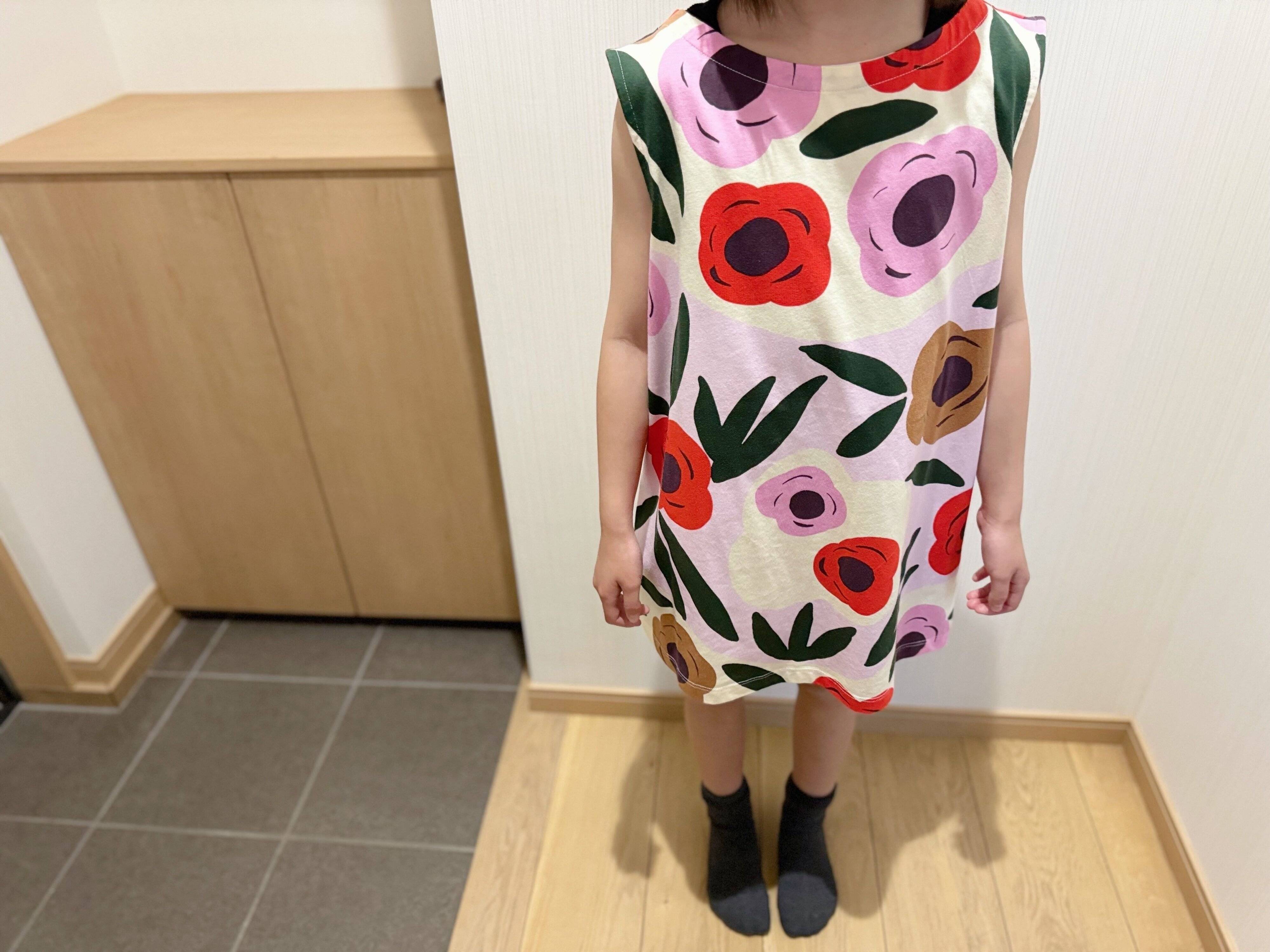 大人サイズを娘に着せてみた結果