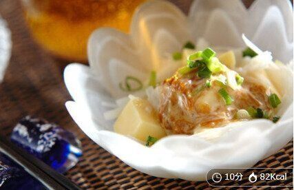 卵豆腐のとろろがけ