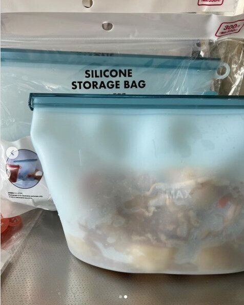 場所も取らないから使いやすい！シリコン保存袋