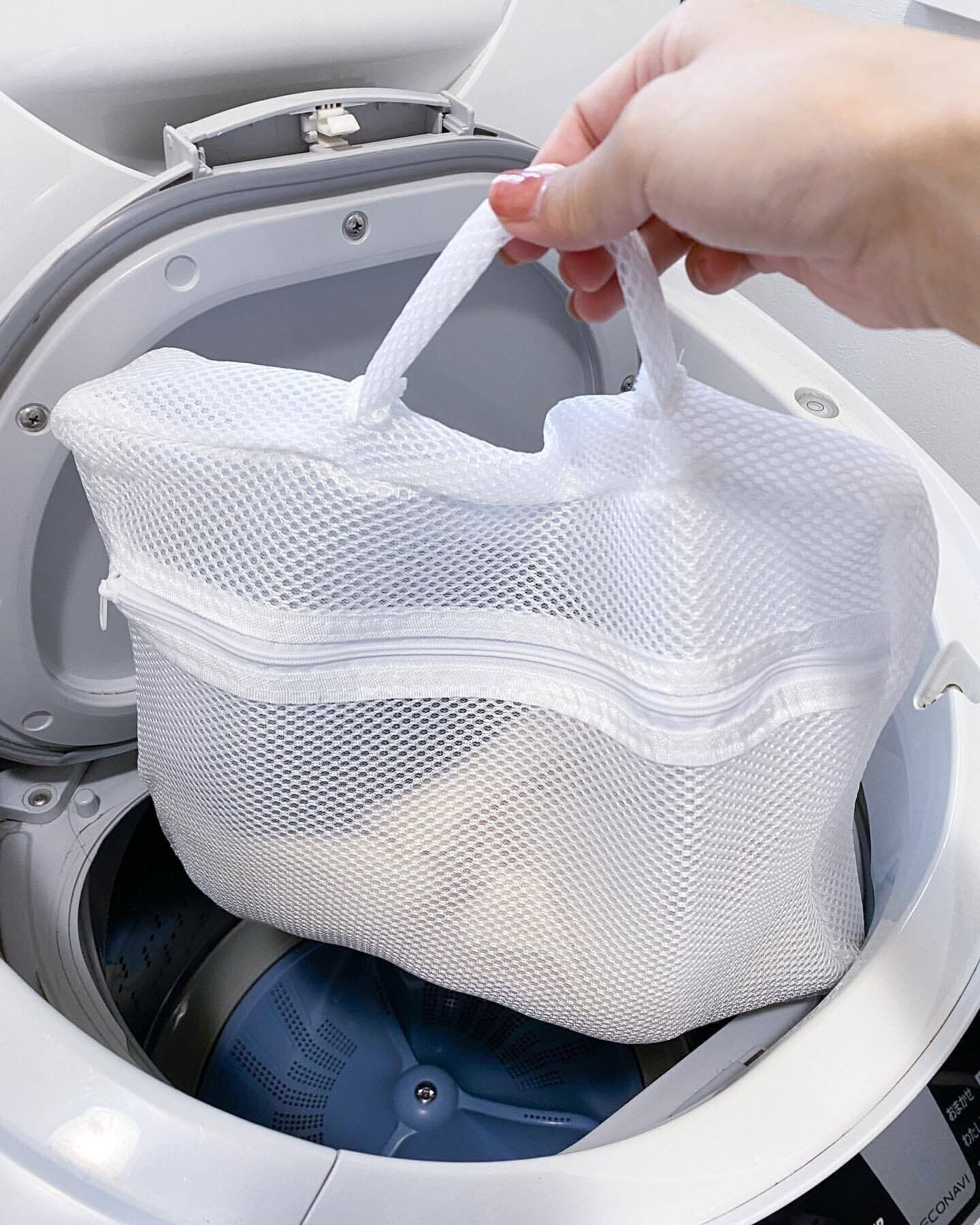 【セリア】1人分の1泊の衣類が余裕で入る！ランドリーバッグ