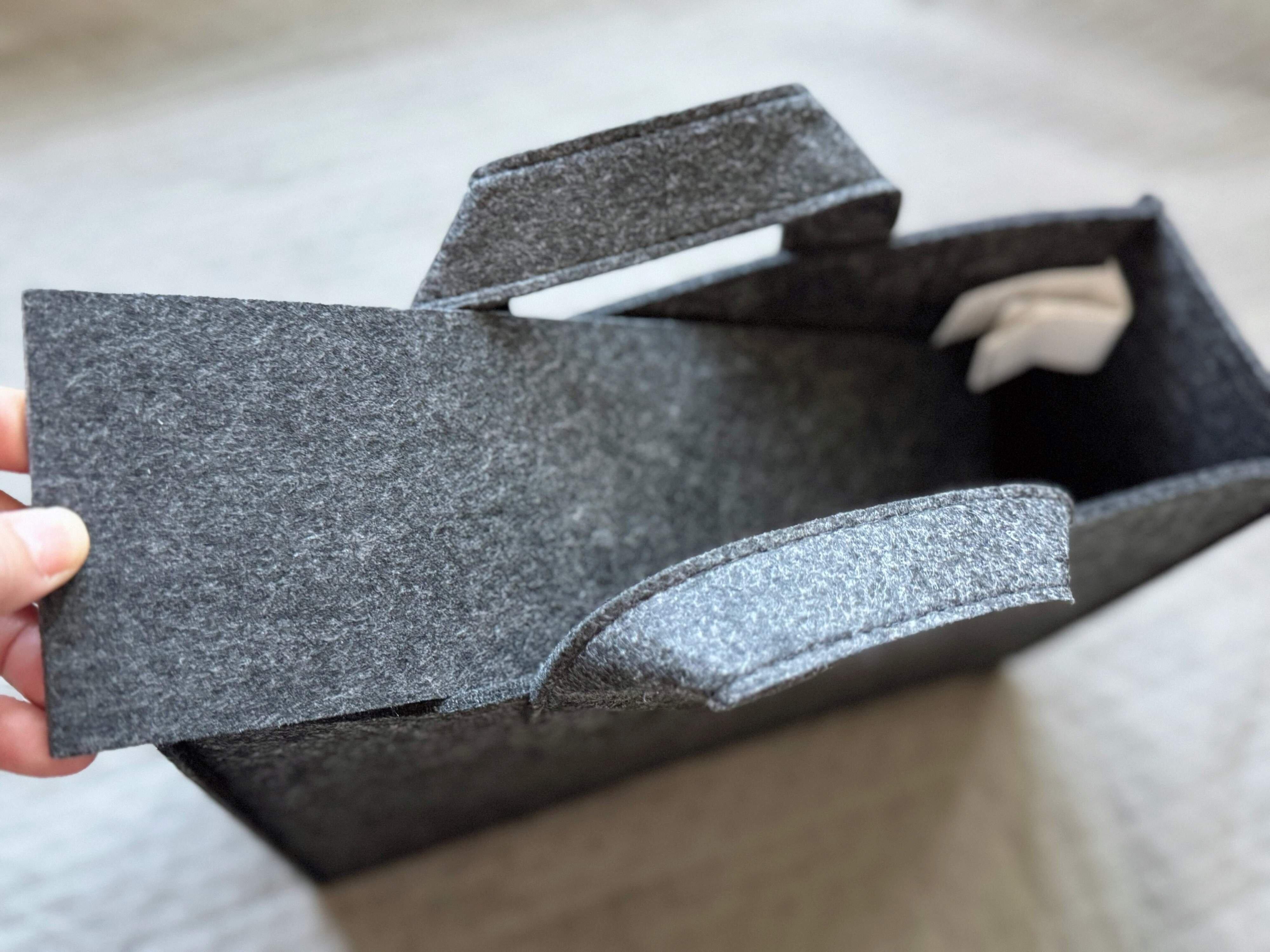 商品情報「持ち運べるフェルトファイルボックス」