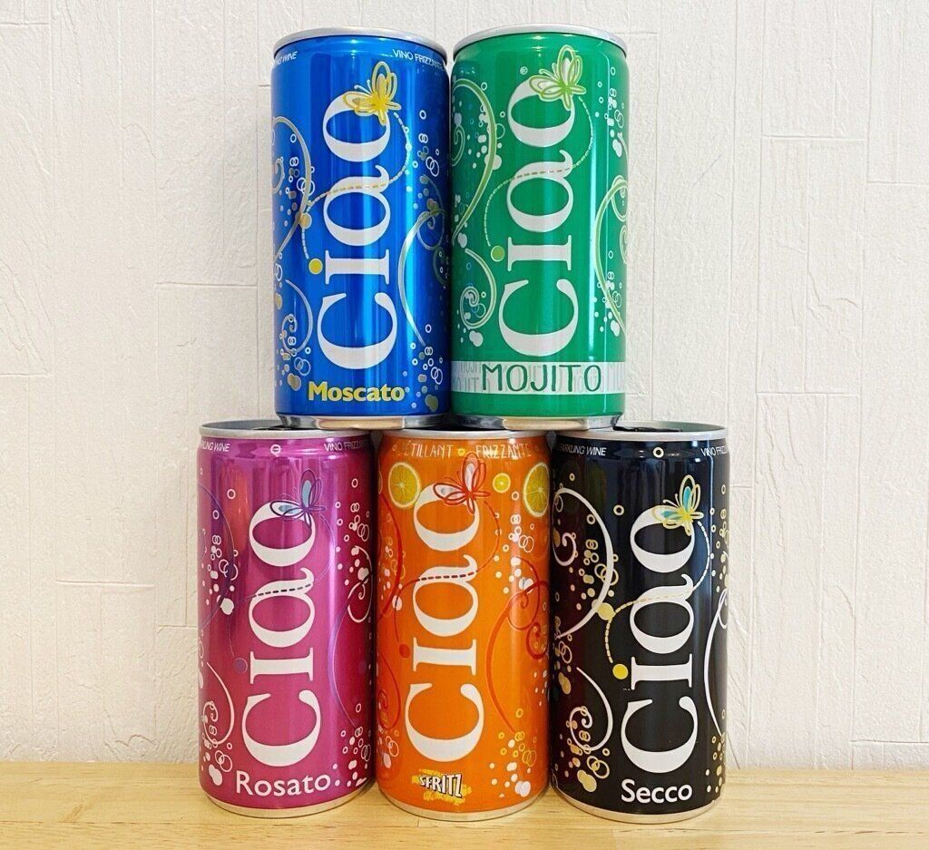 スパークリング缶ワインチャオ