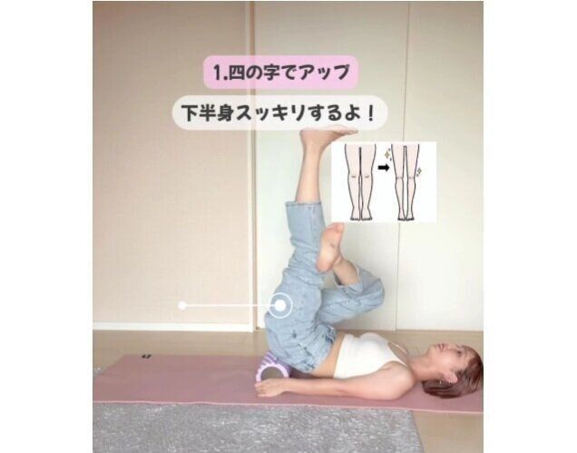 四の字でアップ