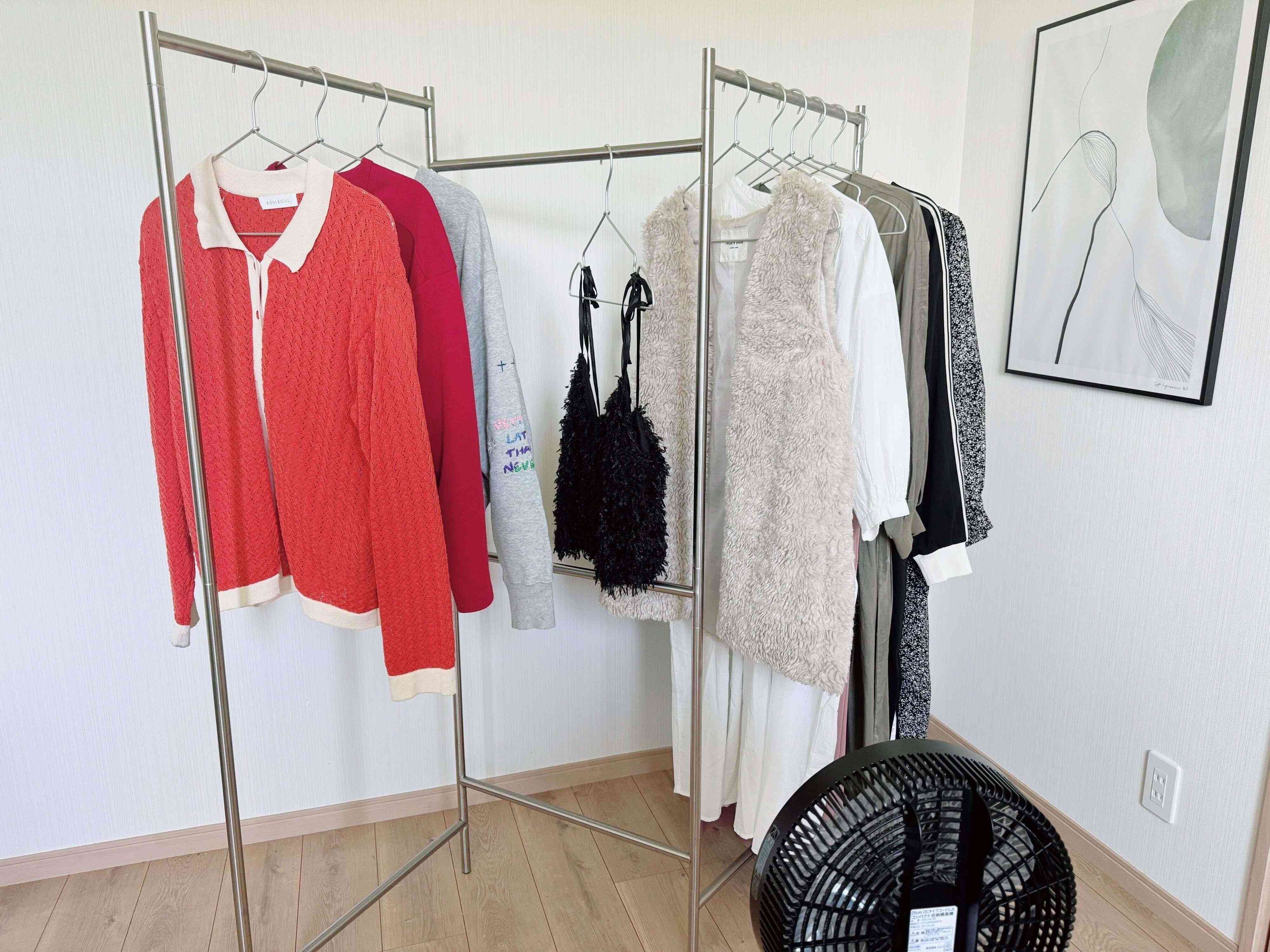 2．洋服の風通し