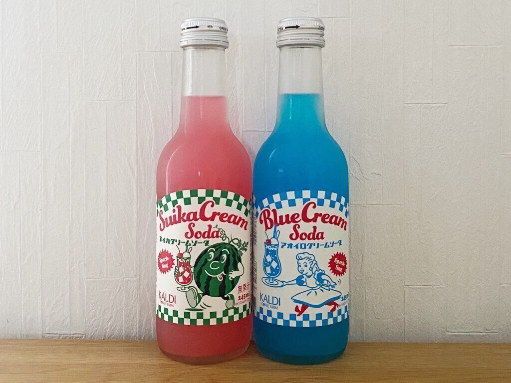 スイカクリームソーダ　アオイロクリームソーダ