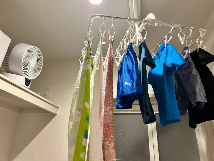 洗濯物(サーキュレーター)